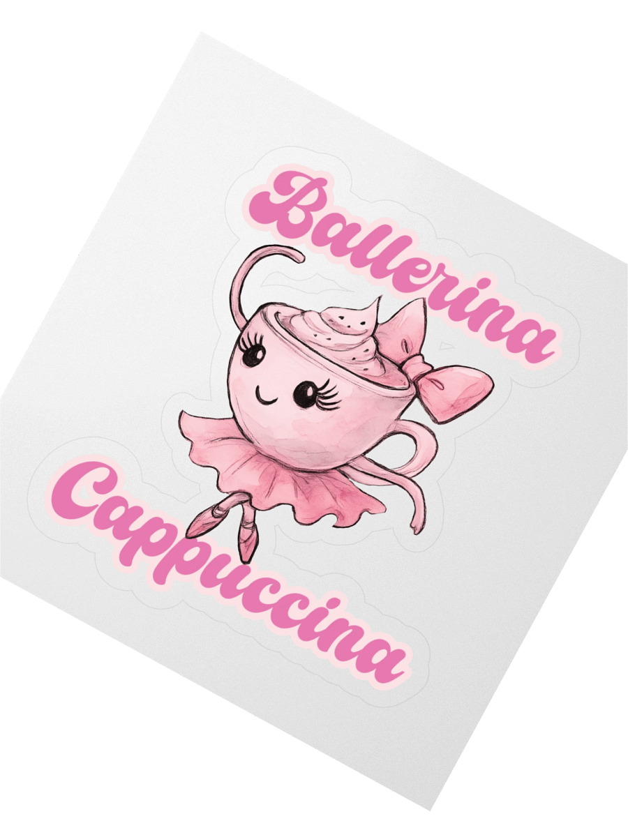 Ballerina Cappuccina watercoolor design Sticker product image (2)
