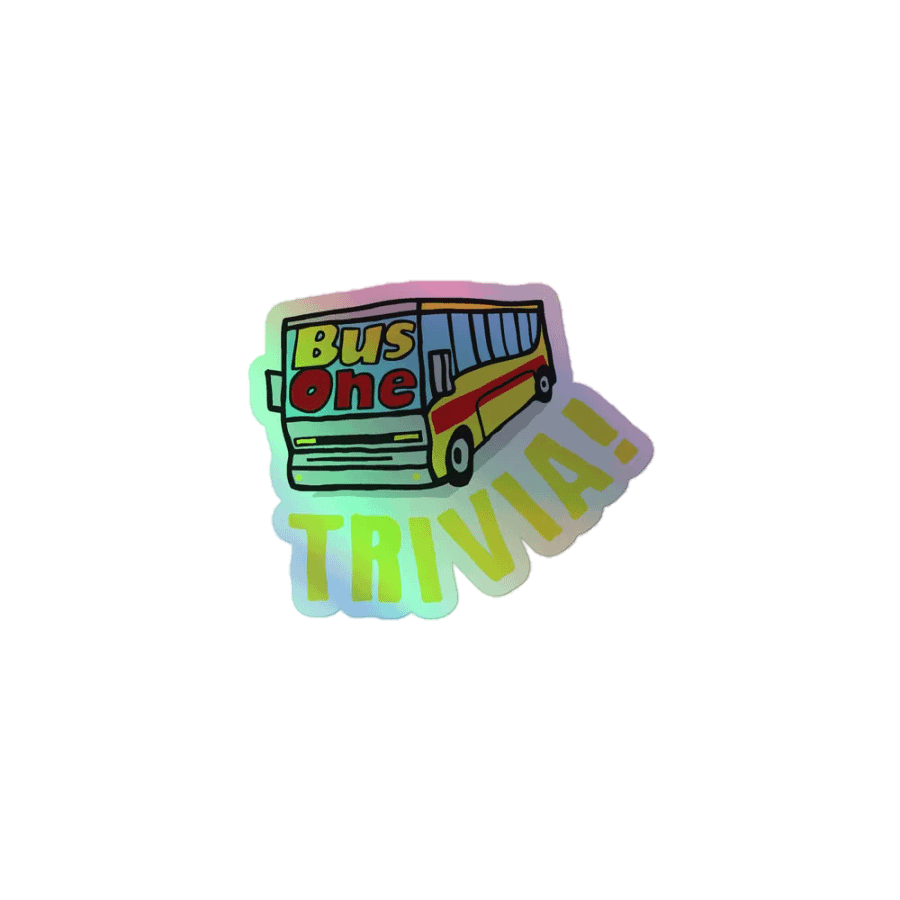 Holographic Bus One Logo Sticker product image (1)