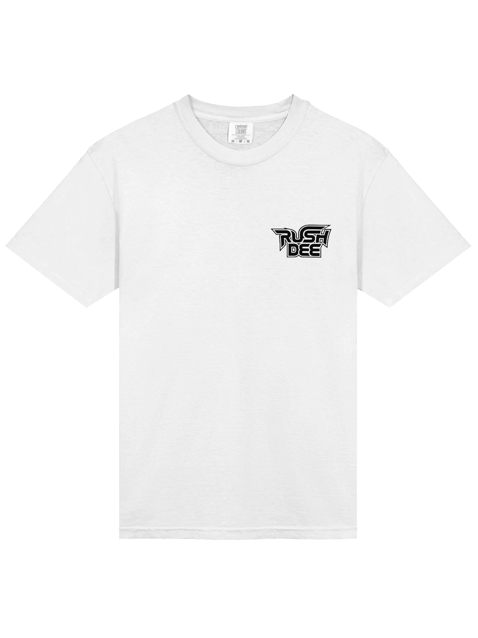 Rush Dee Logo Shirt Front & Back White product image (3)