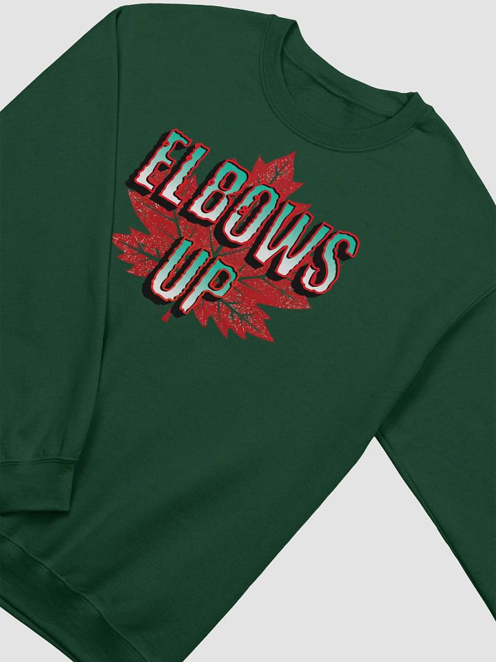 Elbows Up Maple Leaf Motivation Crewneck product image (6)