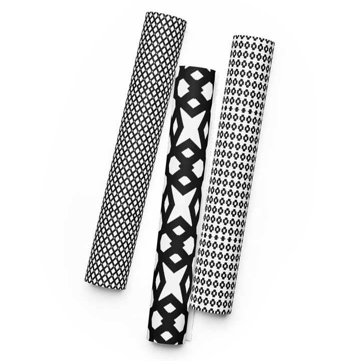 Chic Black and White Wrapping Paper Set product image (2)