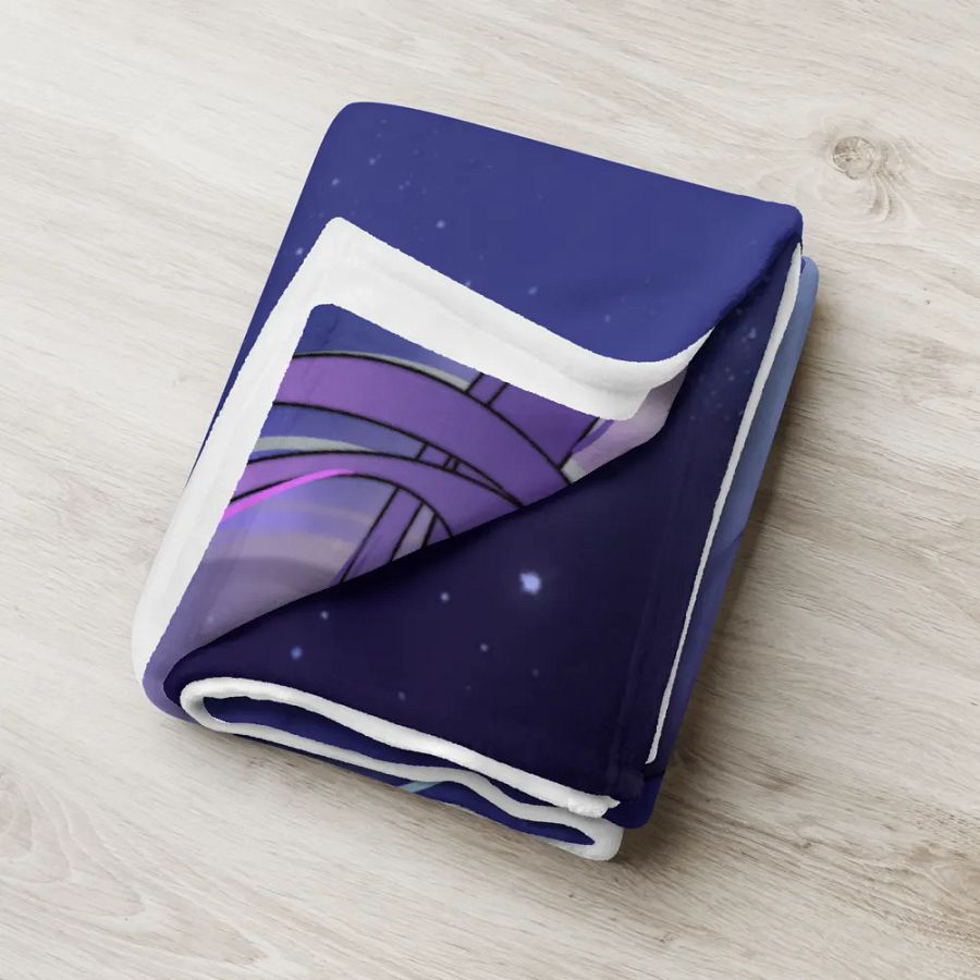 Clutzymina in Space Throw Blanket product image (6)