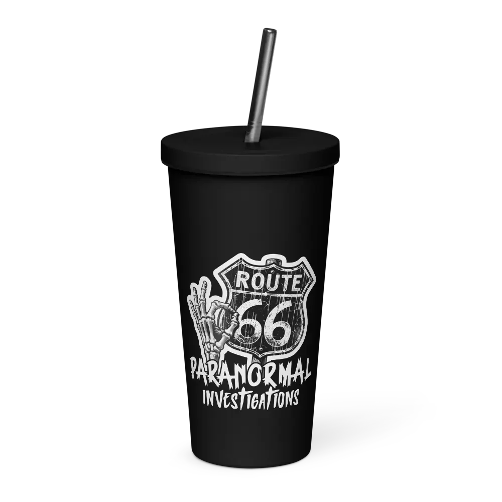 Vintage Route 666 Skeleton Insulated Tumbler product image (1)