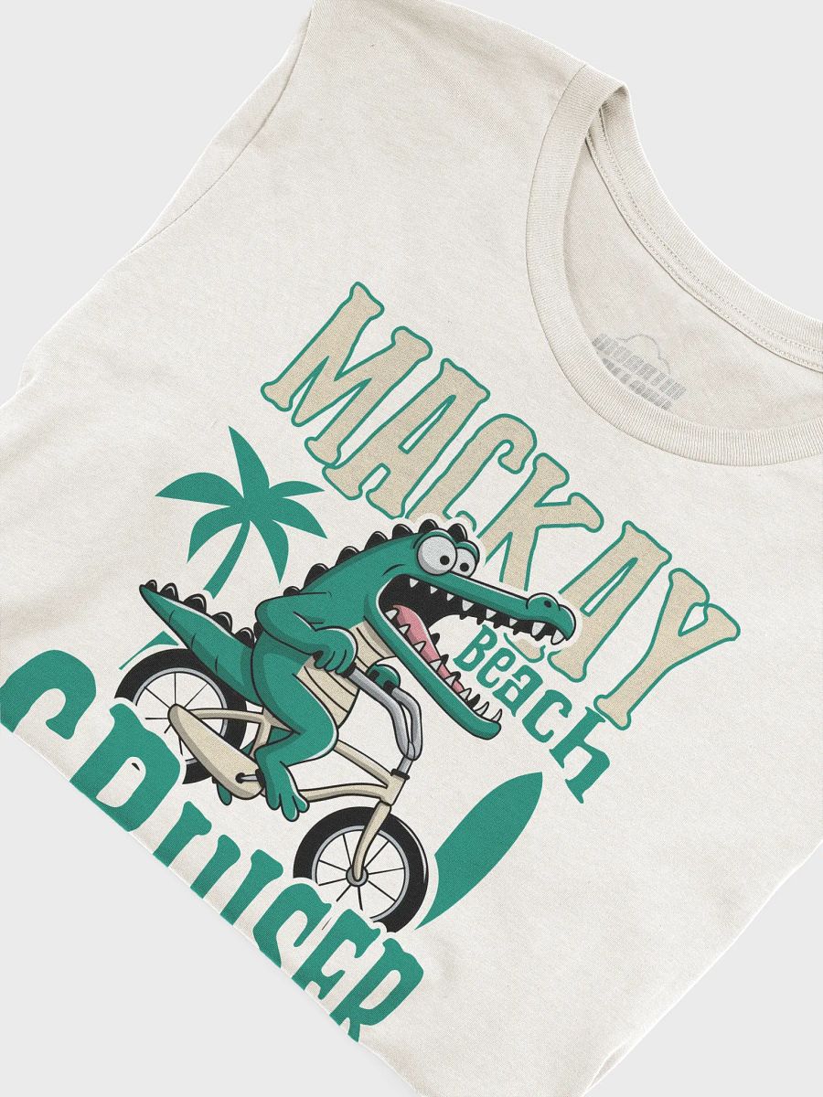 Mackay Beach Cruiser Crocodile T-Shirt – Funny Retro Bike Graphic Tee | Stay Out of the Water! product image (45)