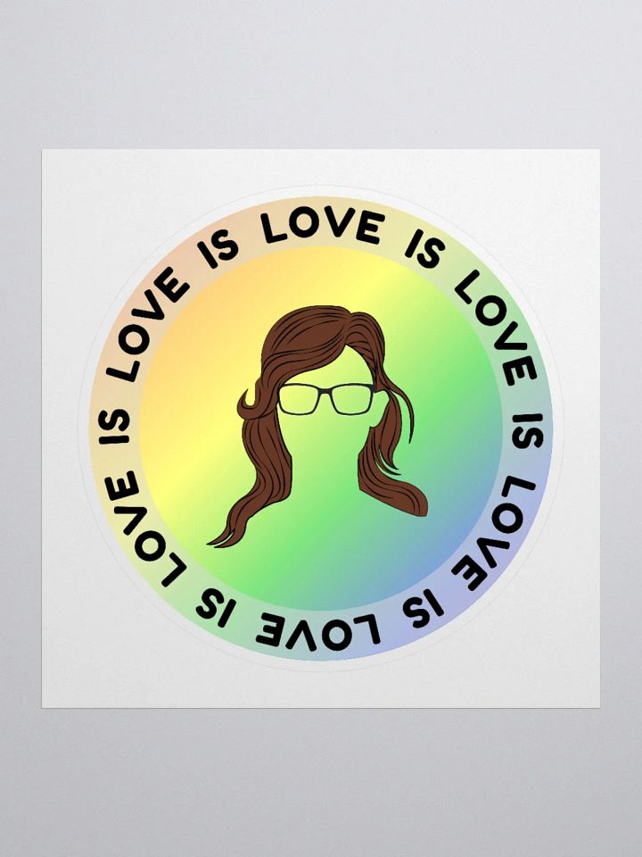 LOVE IS LOVE! Kiss Cut Sticker product image (2)
