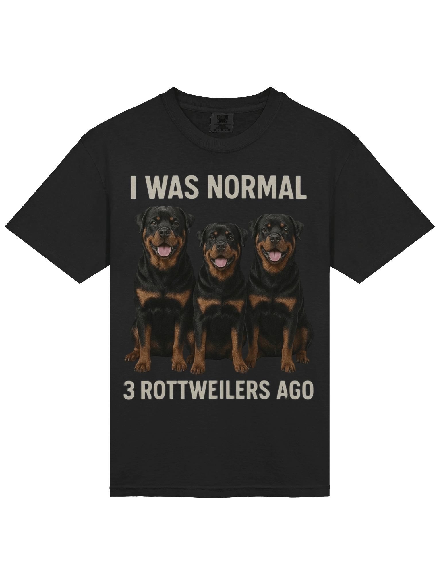 I Was Normal 3 Rottweilers Ago T-Shirt product image (3)