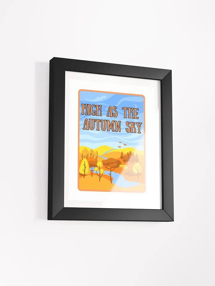 High as the Autumn Sky Matte Framed Poster product image (2)