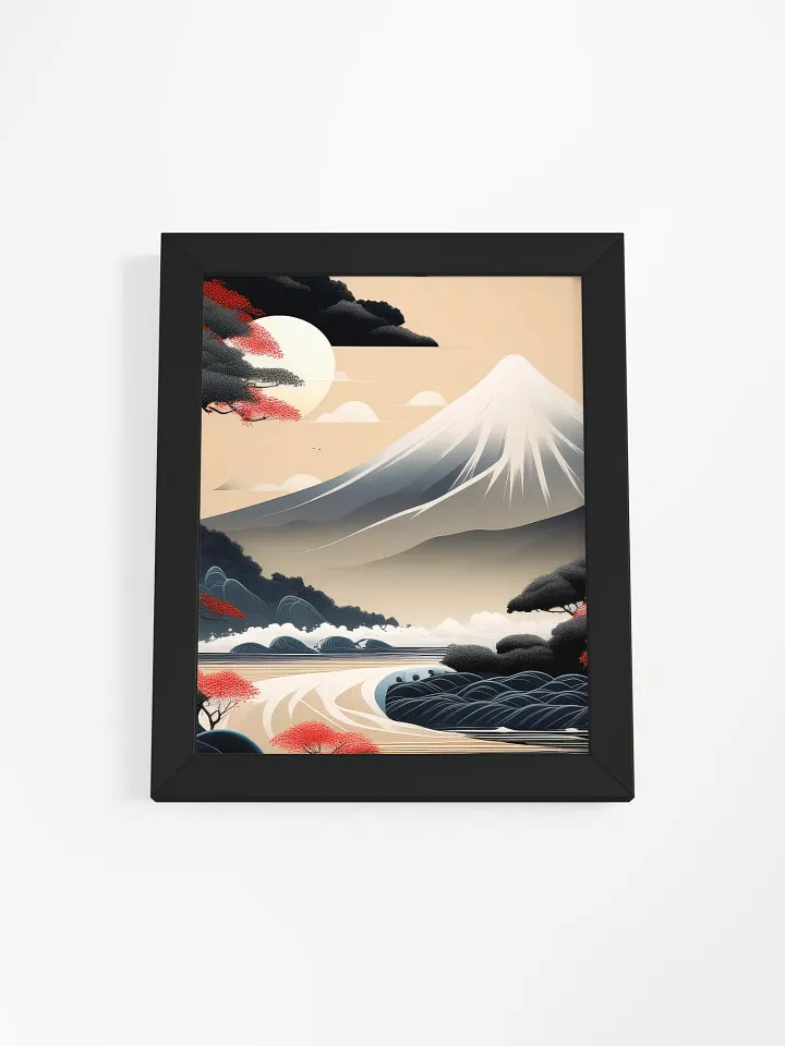 Japandi Art Mountain Landscape - Wall Art - Framed product image (6)