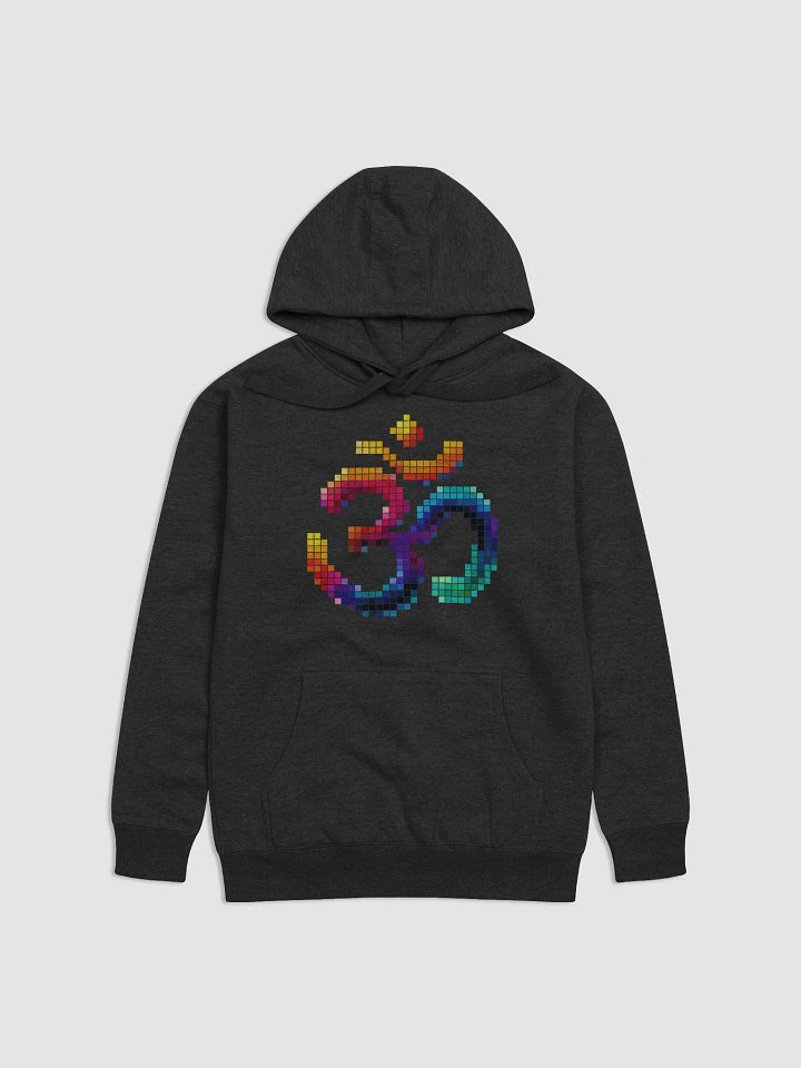 Pixelated Om Symbol Unisex Hoodie product image (1)