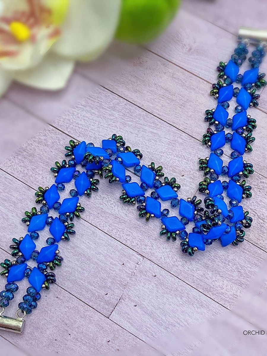 Beading Pattern – Starlight GemDuo Beaded Bracelet product image (6)