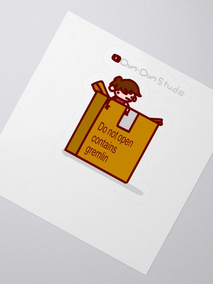 Do not open (contains gremlin) dum dum sticker product image (8)
