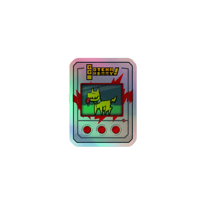 Gotcha Gremmy! [RARE White/Red] - Sticker product image (1)