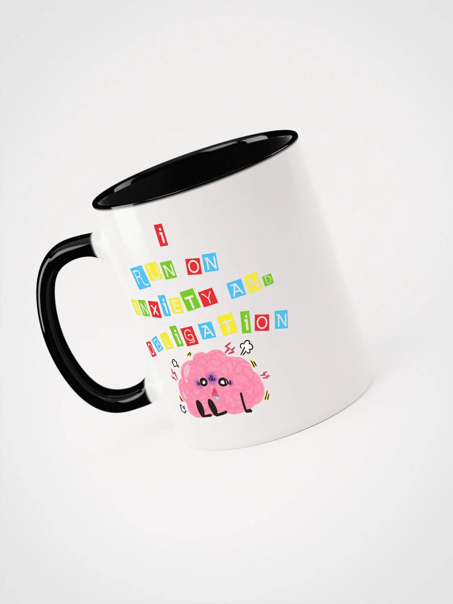 I Run On Anxiety And Obligation Accent Mug product image (6)