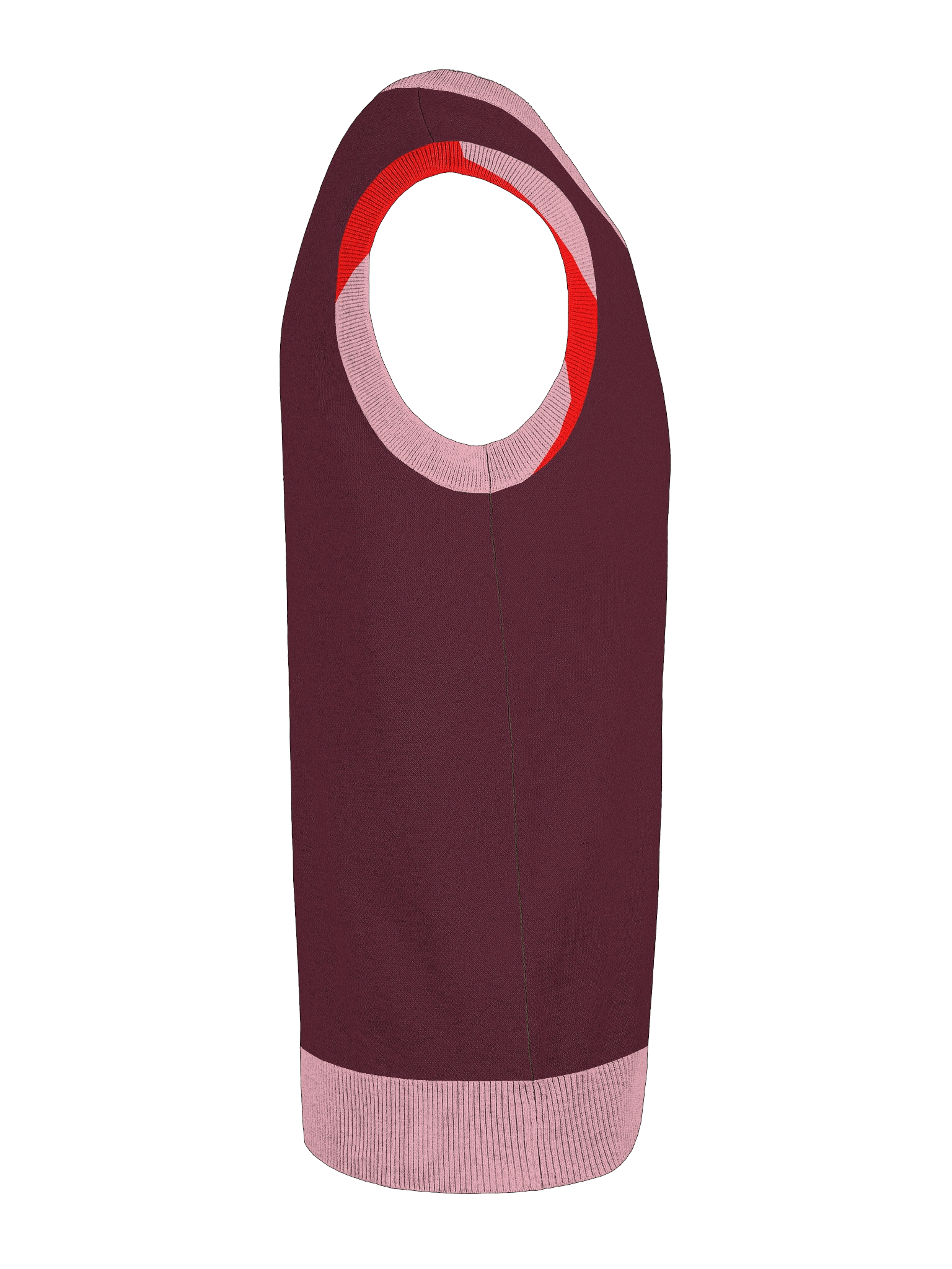 Navii | V-Neck Vest O1 | Burgondy product image (25)