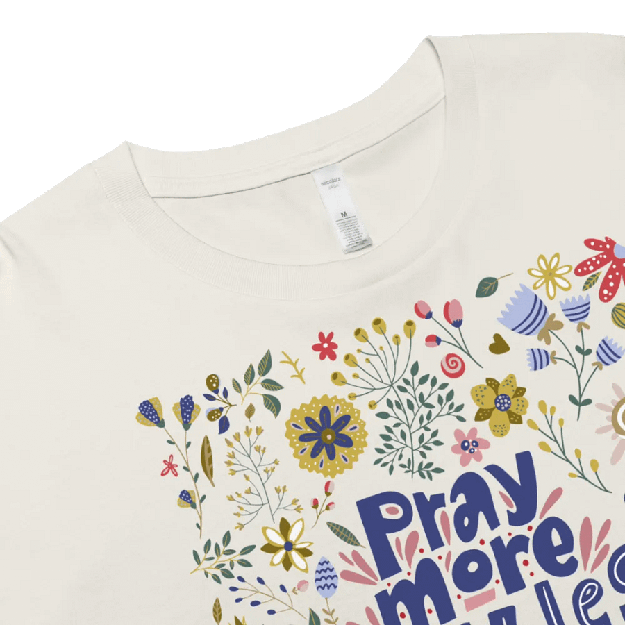 Pray more worry less Comfort Crop top product image (10)