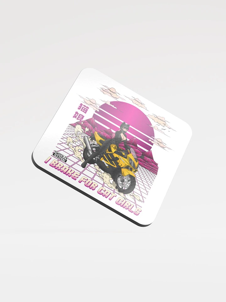 Biker Cat Girl Coaster product image (1)