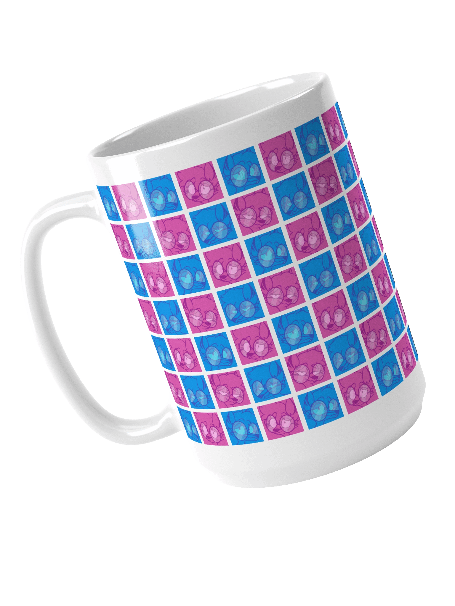 4 Moods Wolf Mug 🐺💙💜 product image (4)