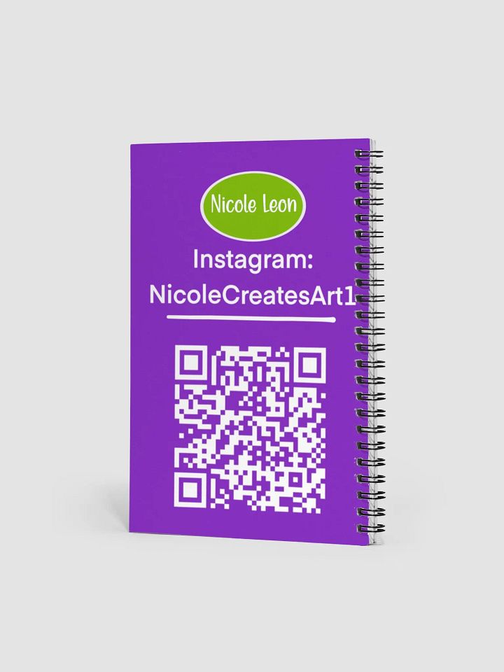 Purple Green Floral Notebook product image (2)