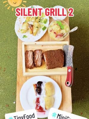 Thanks to everyone who joined us for SILENT GRILL 2 at Corny’s #MiniKitchen!  We mixed up a tasty rub and grilled our tiny Beef Brisket, then made some itty bitty Dijon-Lemon Potato Salad, soeme baby Elote Street Corn, and finished it all off with some yummy Strawberry and Blueberry Grilled Shortcakes! #Yum! #MiniKitchen #TinyFood #Twitch #SilentHill2 