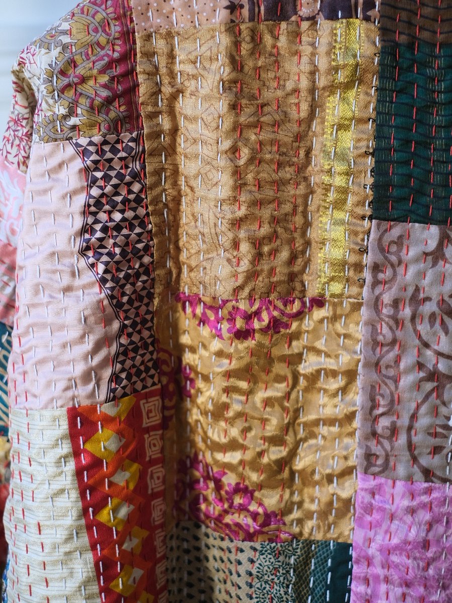 Artisanal Collection - Handmade Kantha Patchwork Kimono Jacket product image (4)