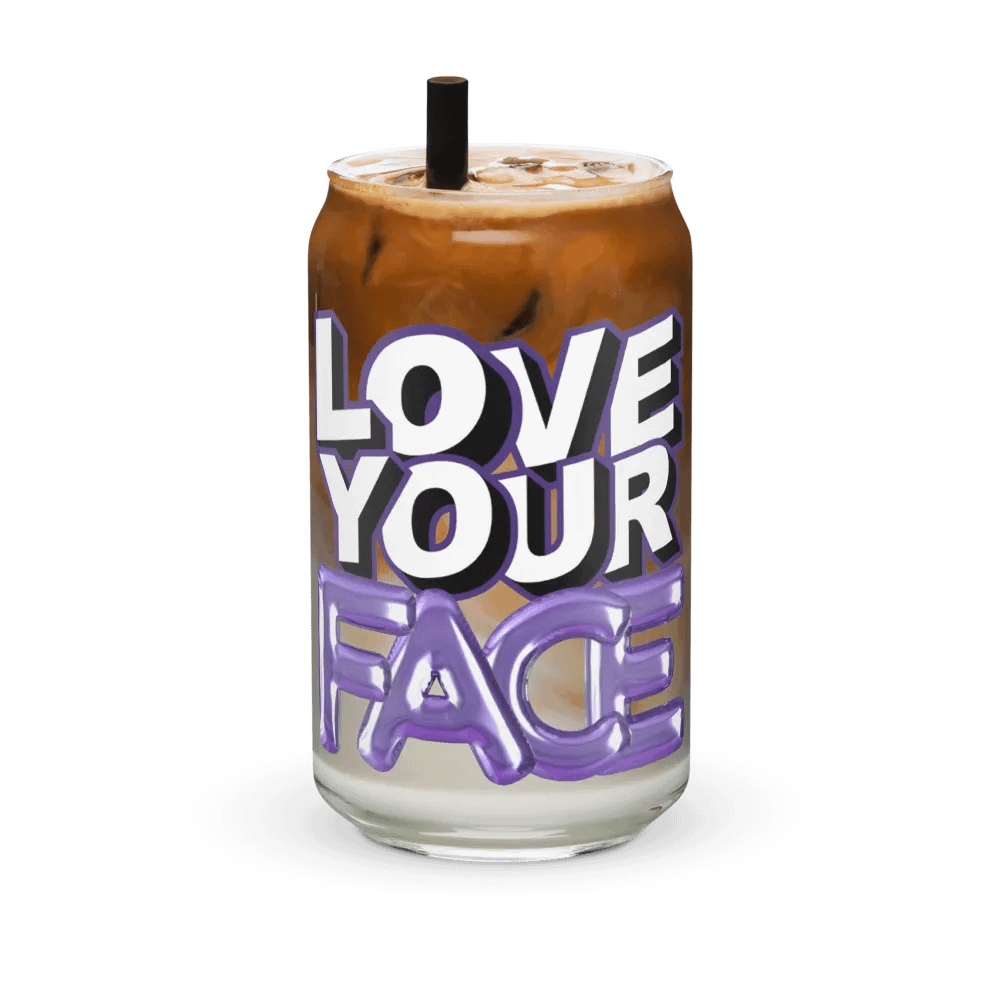 Love Your Face Can-Shaped Glass product image (6)