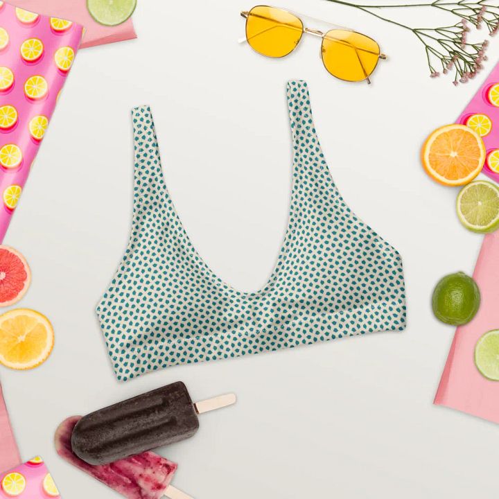 Blue Leaves Bikini Top product image (2)