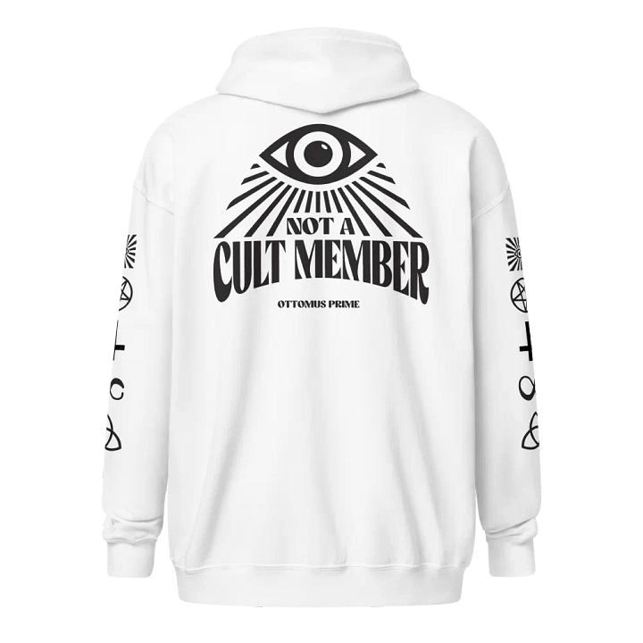 Not A Cult Member Hoodie (White) product image (2)