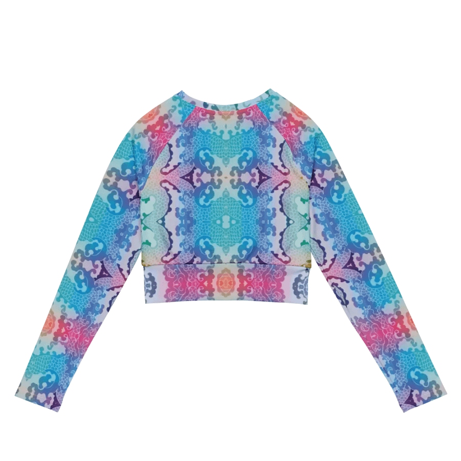 Pastel Incarnation Recycled Long Sleeve Crop Top product image (4)