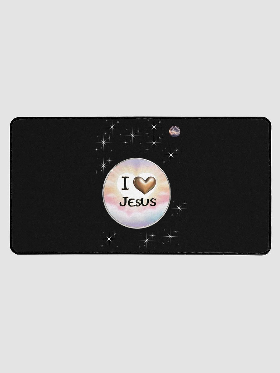 Celestial I love Jesus Desk Mat product image (1)