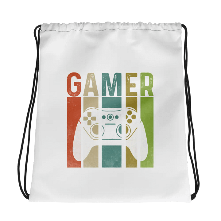 Gamer's Essential All-Over Drawstring Bag product image (1)