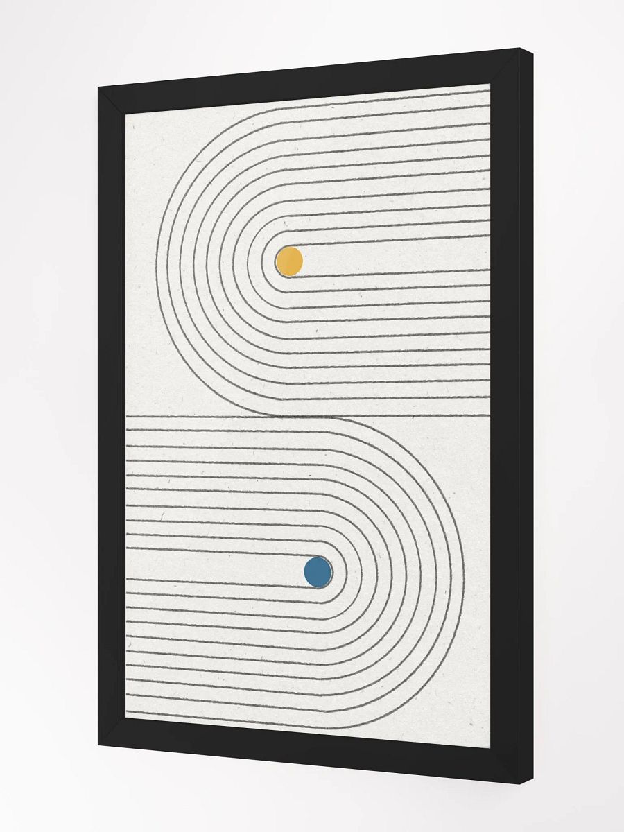 Concentric C Minimalist Poster | Modern Abstract Wall Art product image (1)