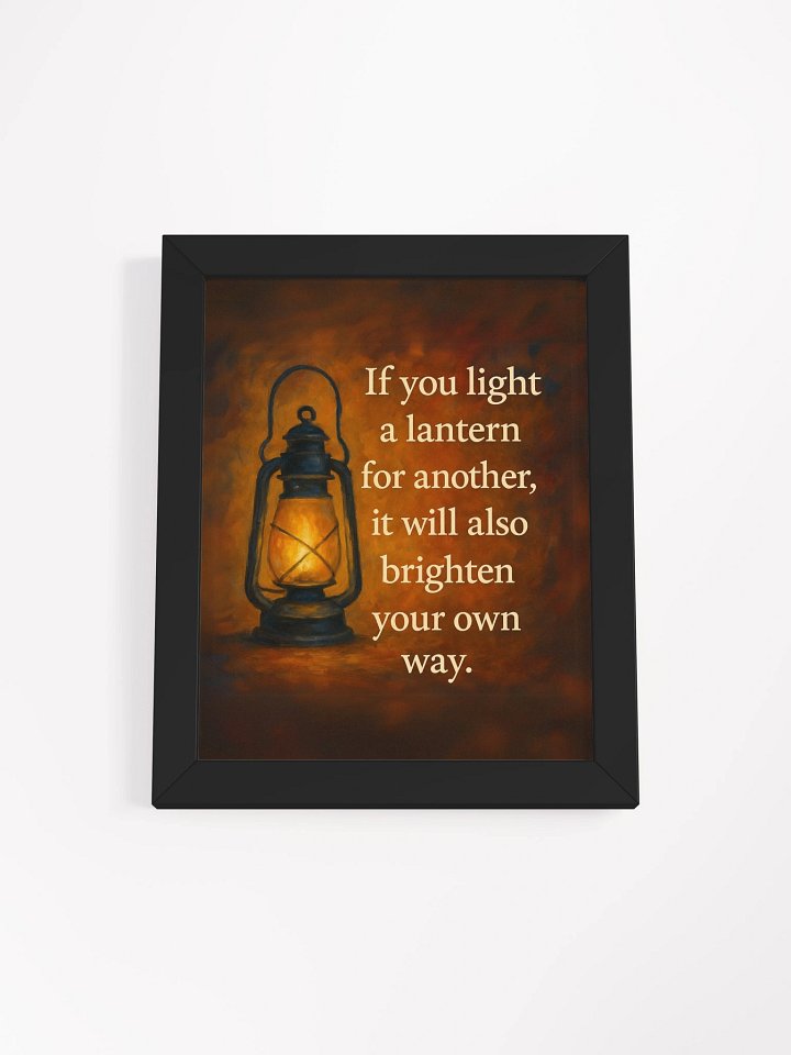 Light a Lantern – Framed Poster product image (1)
