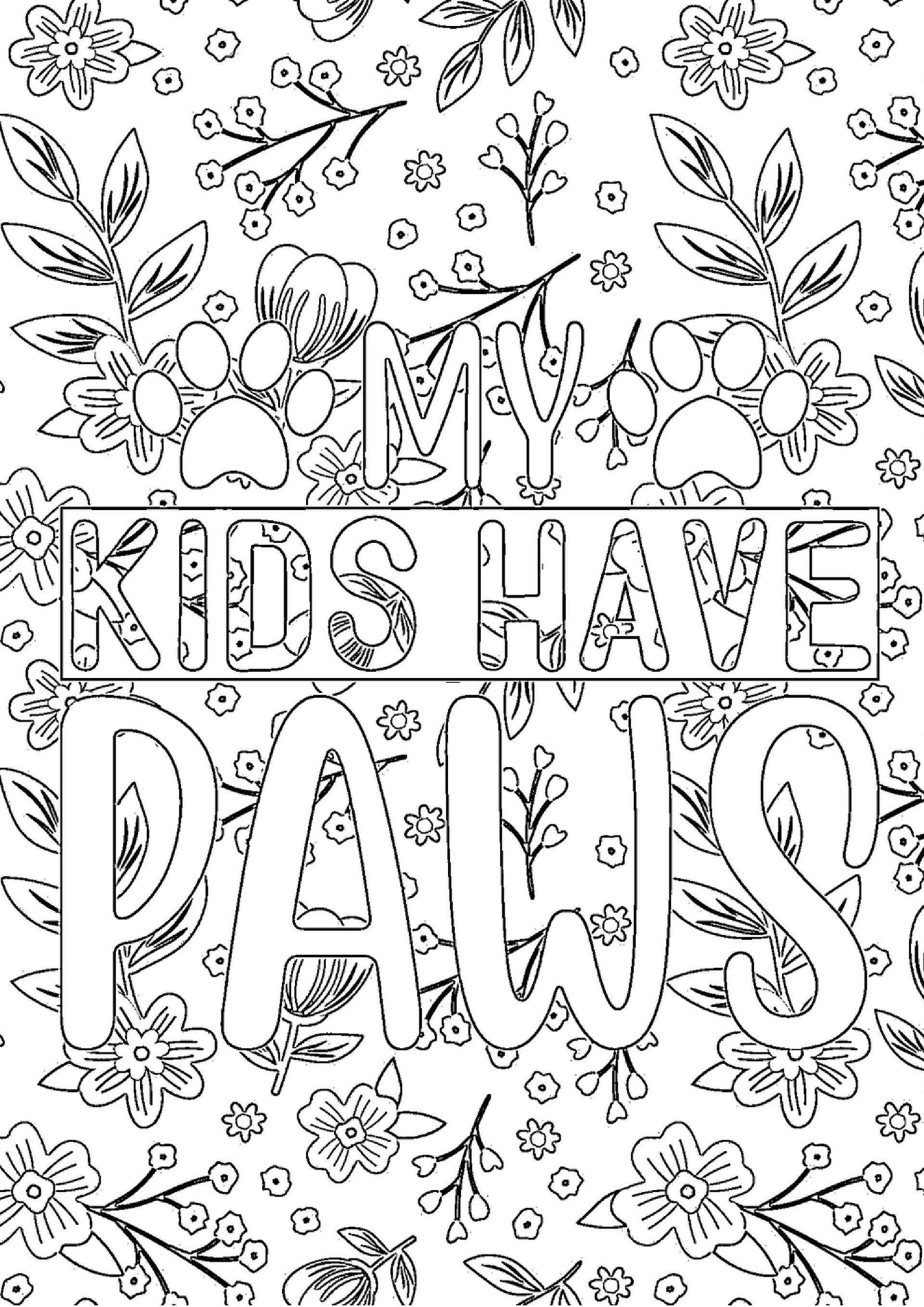 Pet Mom Life Quotes Coloring Book-30 pages product image (9)
