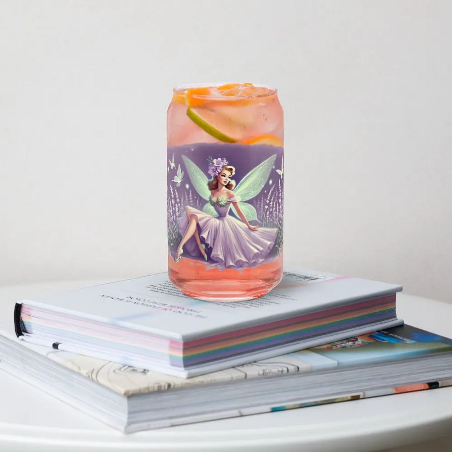 Lavender Fairy Can-Shaped Glass product image (34)
