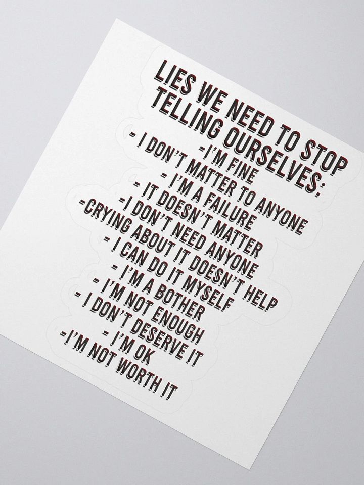 Positivity Lies - Sticker product image (4)