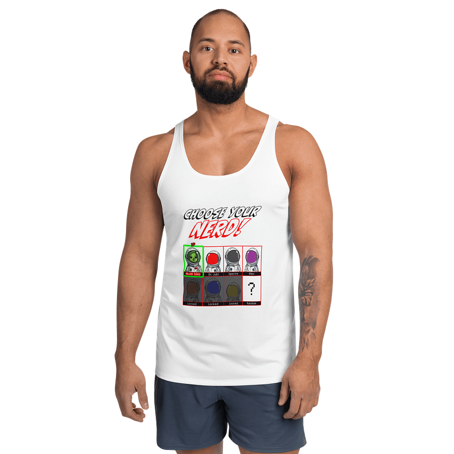 Choose your Nerd Tank (White) product image (1)