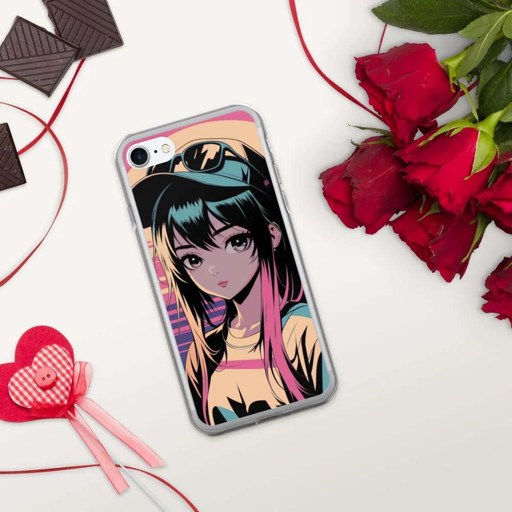Anime Girl Rainbow hair Iphone Cover product image (10)
