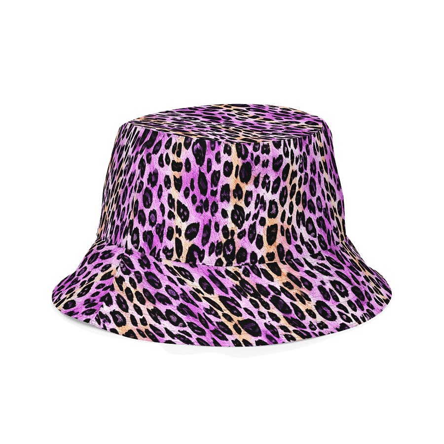 Purple Beige Leopard Hat product image (3)