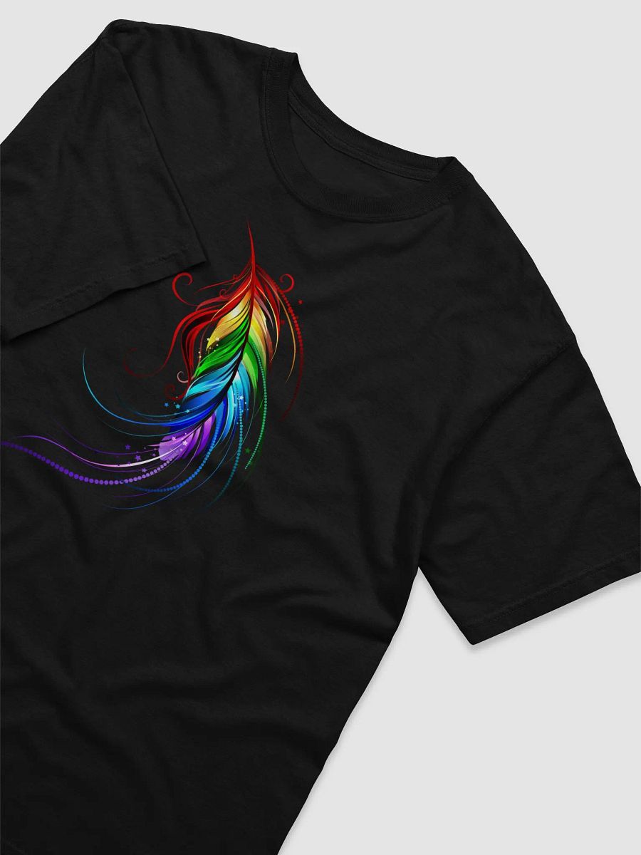 Whimsical Rainbow Feather T-Shirt product image (10)