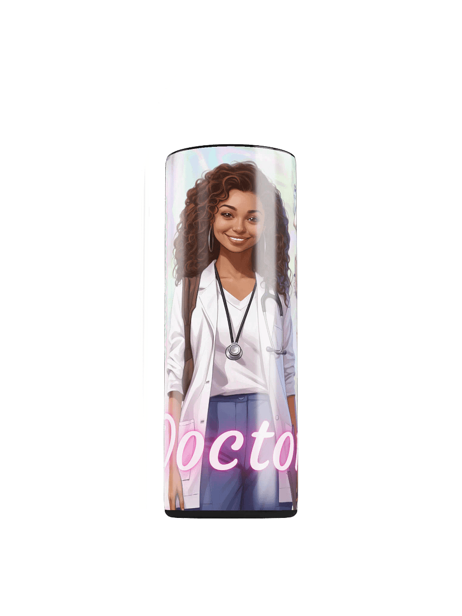 Black Doctor 20 oz Skinny Stainless Steel Tumbler product image (1)