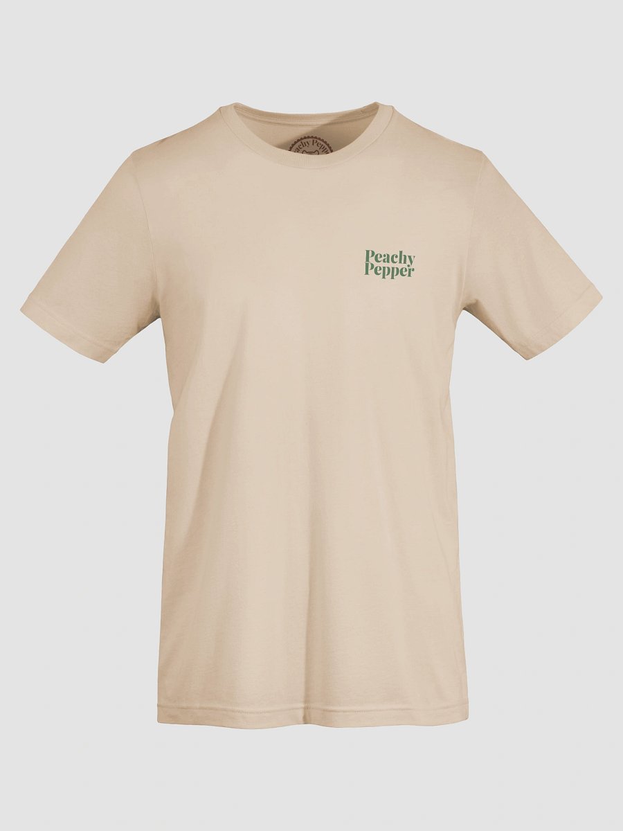 Retro Warped Green Peachy Pepper T-Shirt - Soft Earthy product image (7)