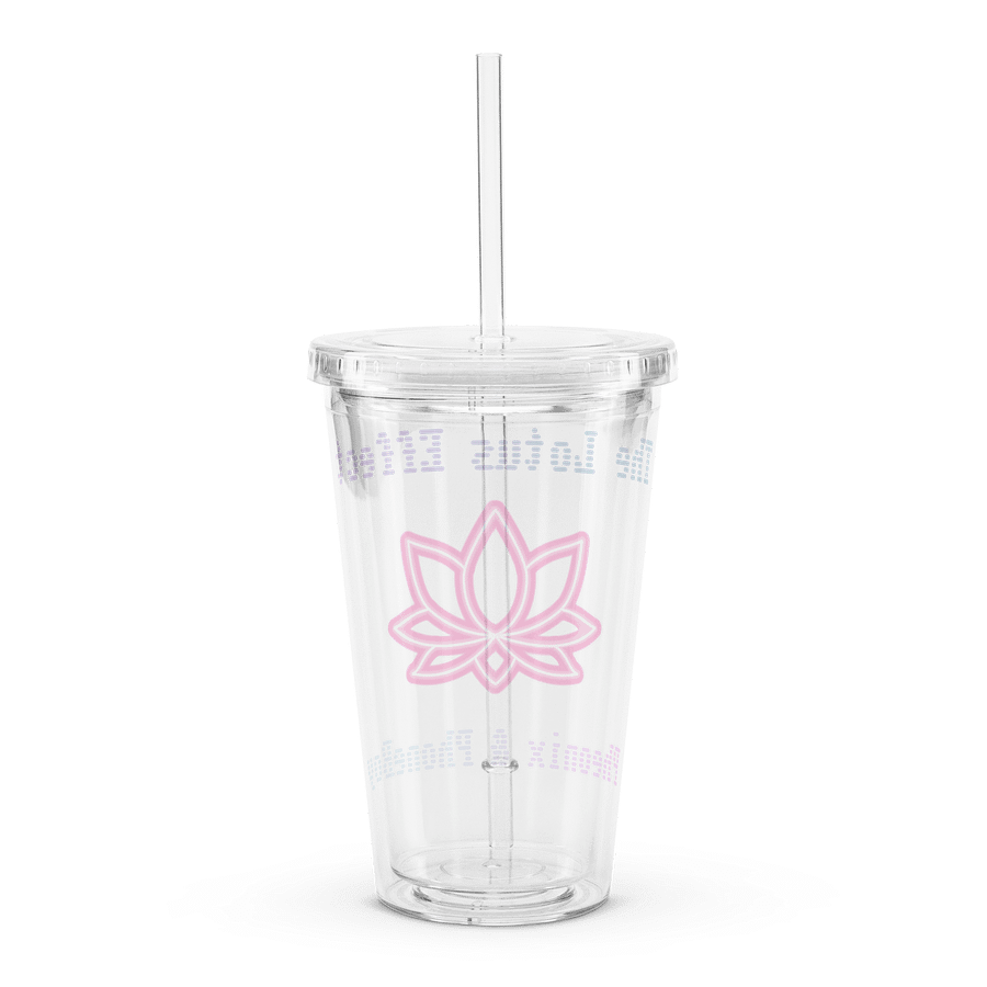 Lotus Effect Clear Travel Cup w/Straw product image (2)