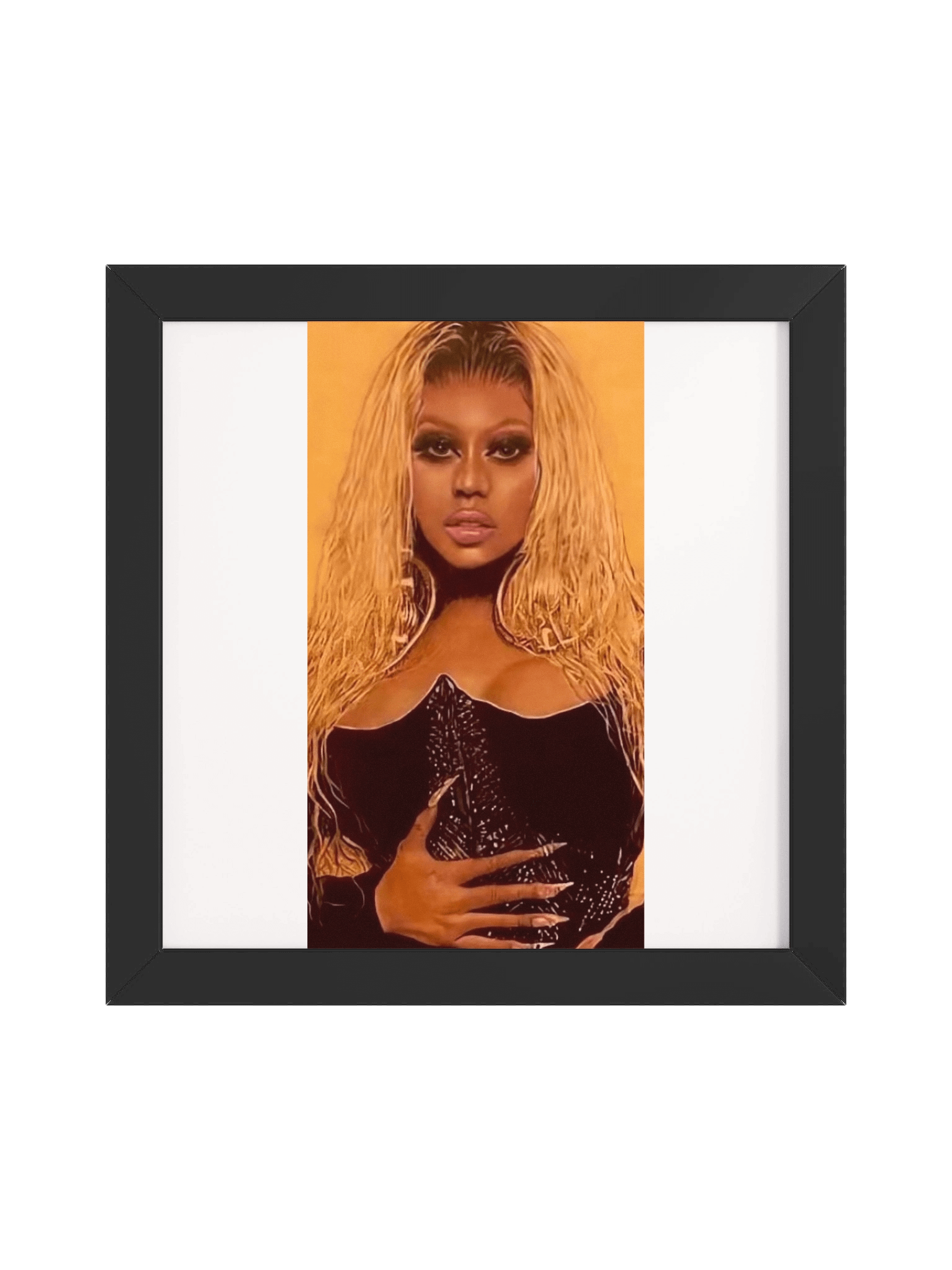 Nicki Minaj Colored Pencil Drawing Framed Print product image (2)