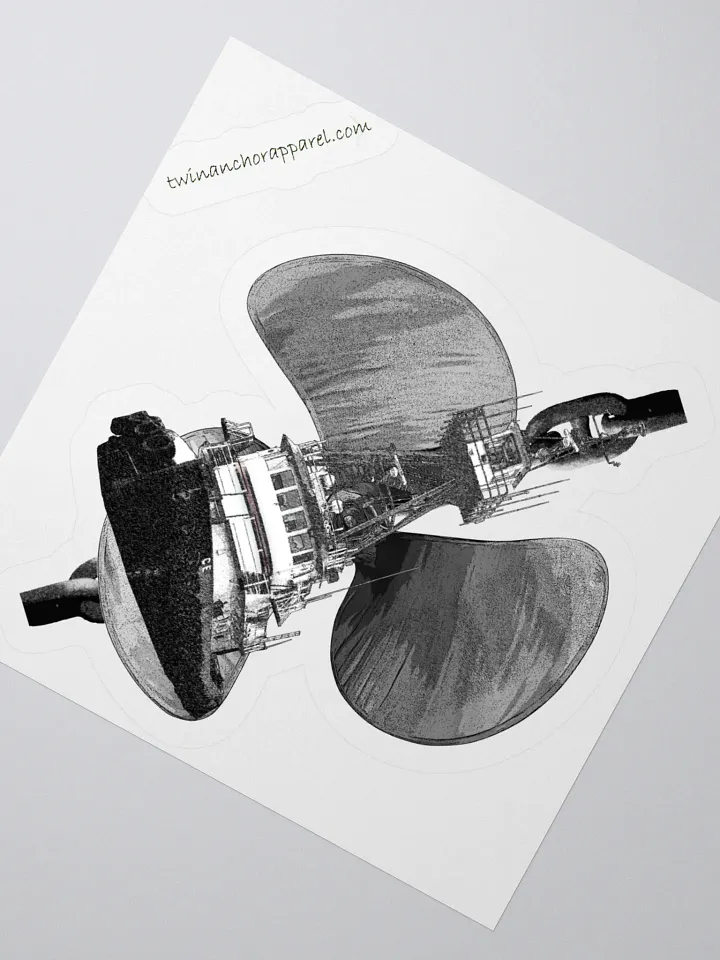 Three blade prop Cain Tug CE Kiss Cut Stickers product image (5)