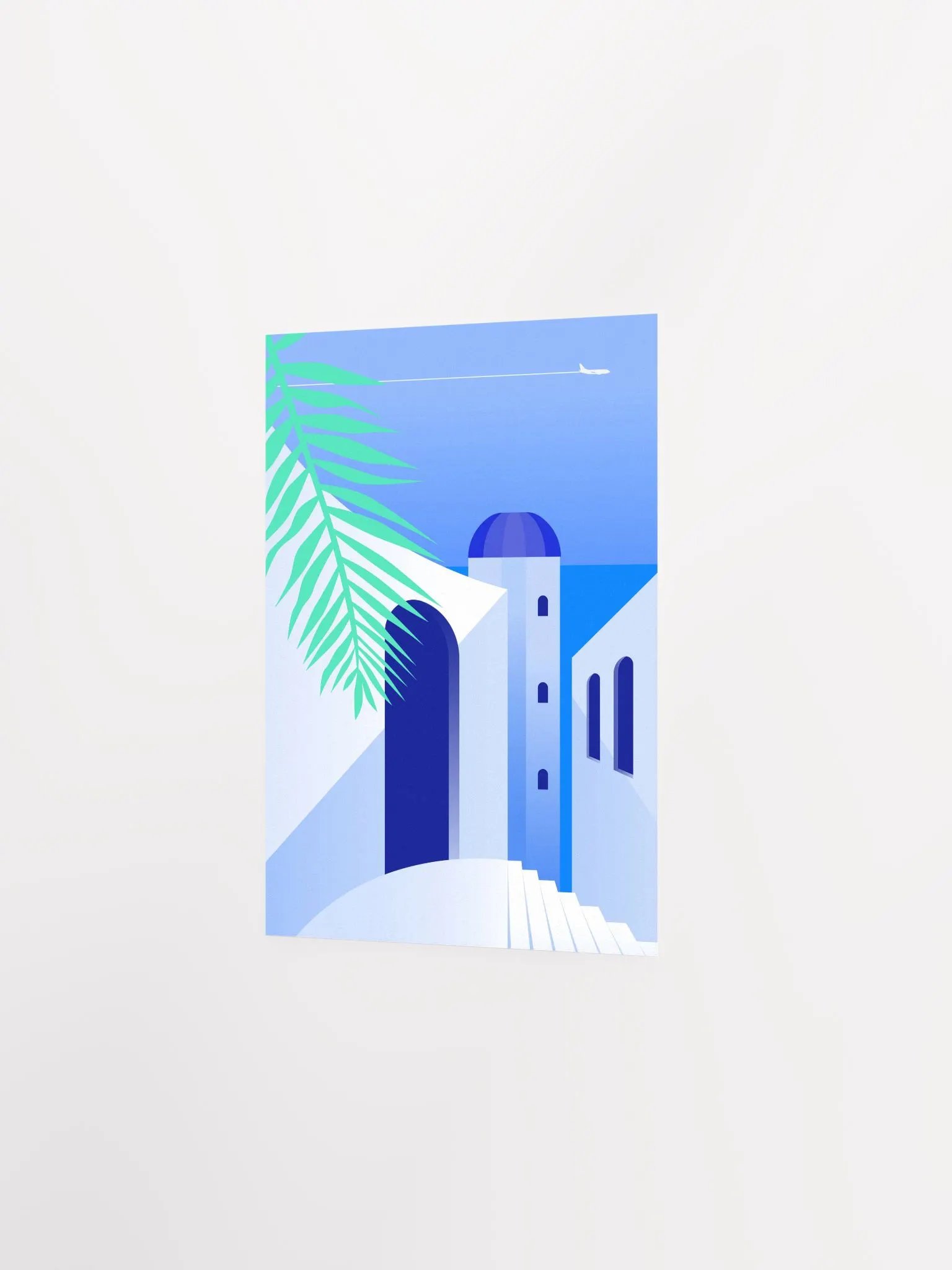 Boho travel art. Santorini, Greece poster — boho travel poster product image (7)