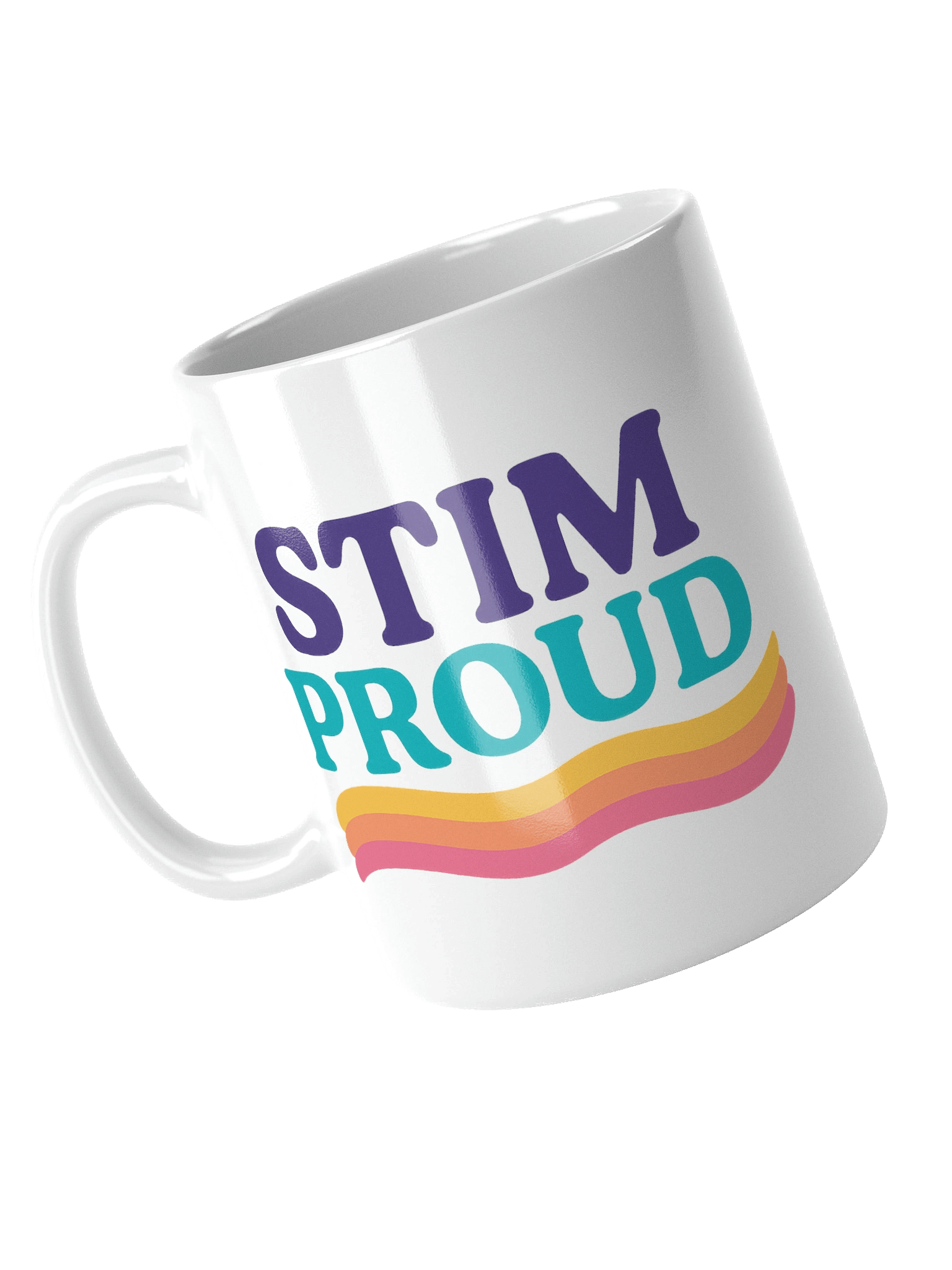 Coffee Mug – “Stim Proud” with Adulting with Autism Logo product image (10)