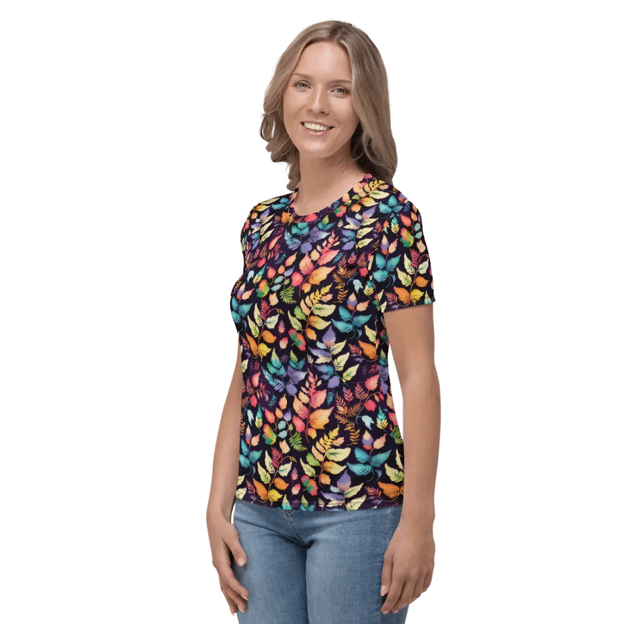 Fern Leaf Pattern All Over Print T-shirt product image (4)