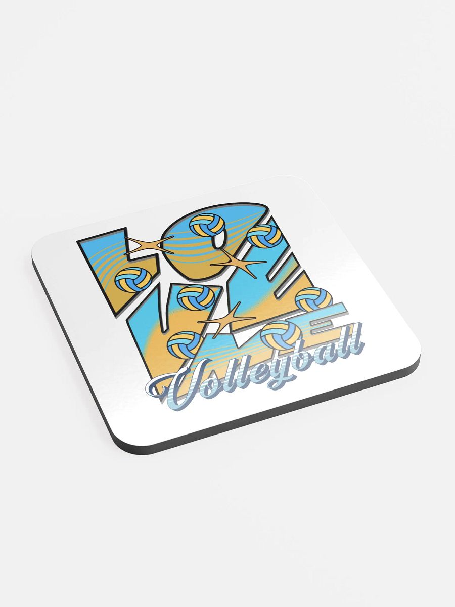Love Me Volleyball Cork Coasters product image (3)