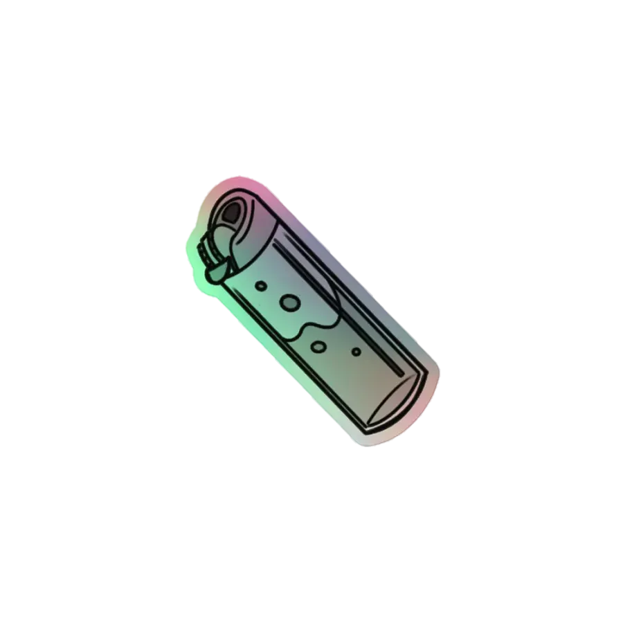Lit Flame - Holographic Sticker product image (1)