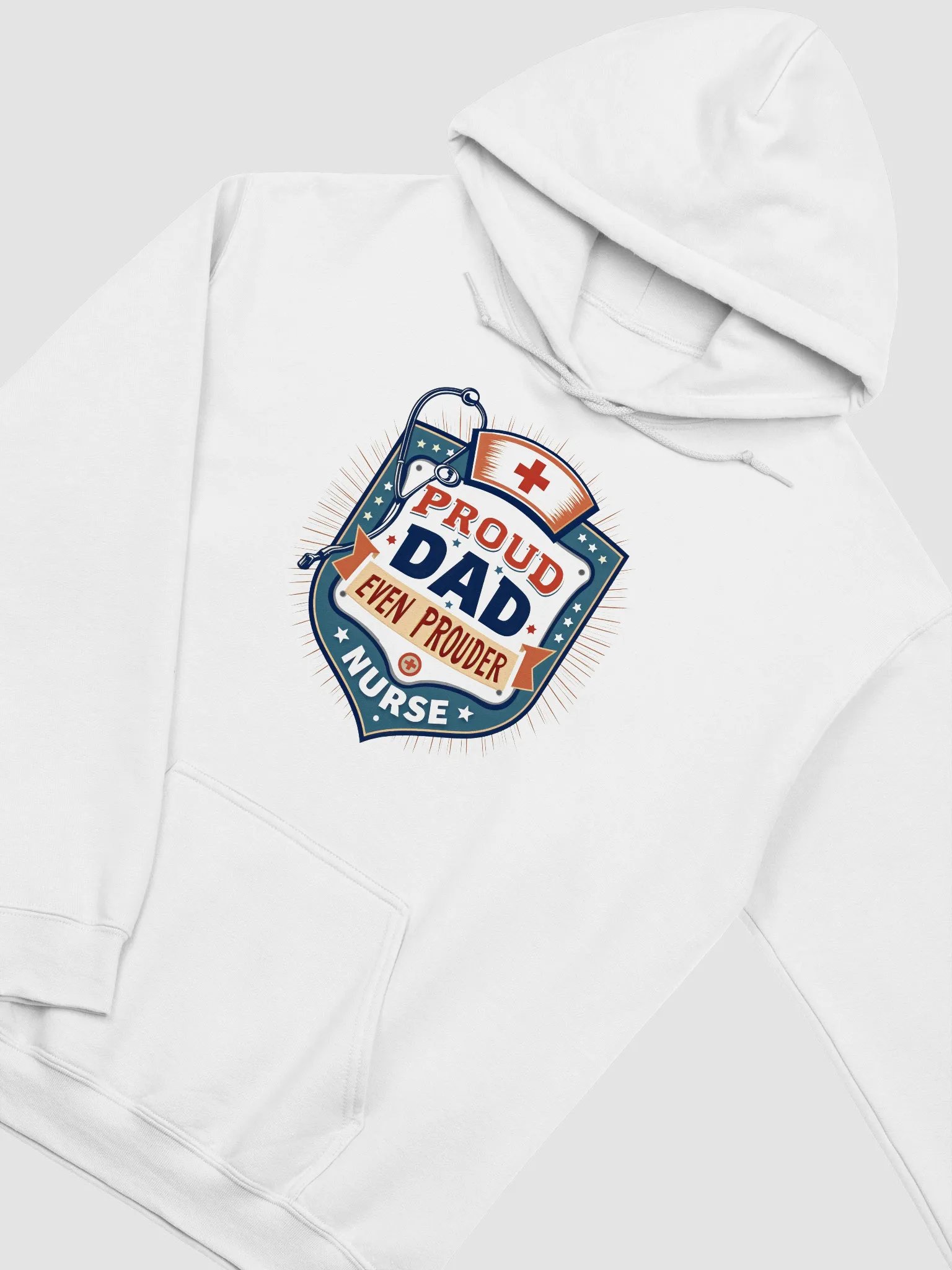 Proud Nurse Dad Shield Hoodie product image (20)